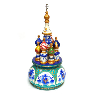 Церковь музыкальная из дерева №715-1