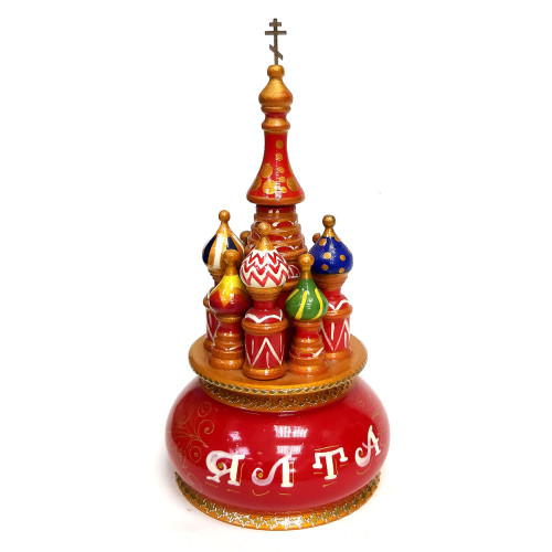 Церковь музыкальная из дерева №715-2A