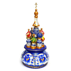 Церковь музыкальная из дерева №715-3