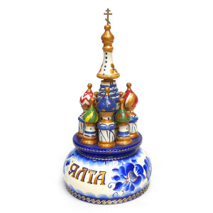 Церковь музыкальная из дерева "Ялта" №715-3A