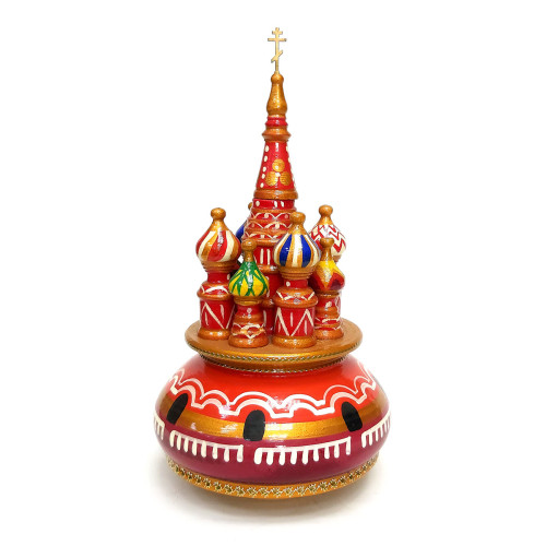 Церковь музыкальная из дерева №718-2