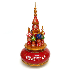 Церковь музыкальная из дерева "Ялта" №718-2B