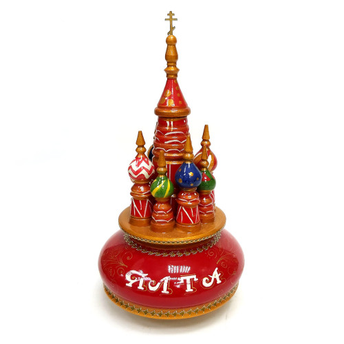 Церковь музыкальная из дерева №718-2B