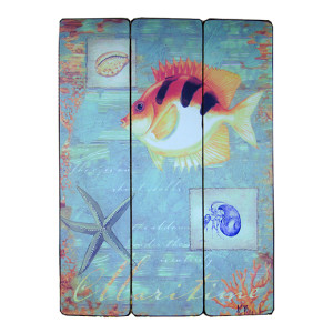 Картина деревянная "Рыба" №2