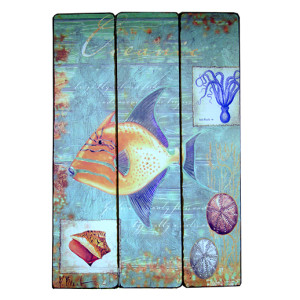 Картина деревянная "Рыба" №4