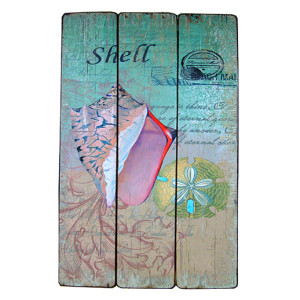 Картина деревянная "Ракушка" №5