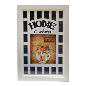 Ключница настенная "Home Чайник с цветами" №05B-7001B