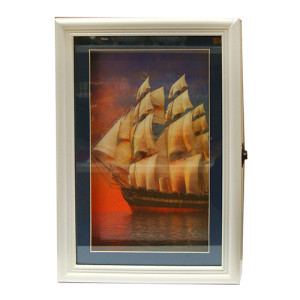 Ключница настенная "Парусник 3D" №33879A