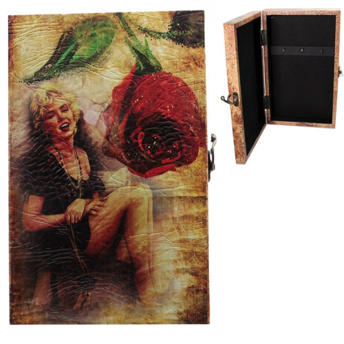 Ключница настенная "Девушка с розой" №1130