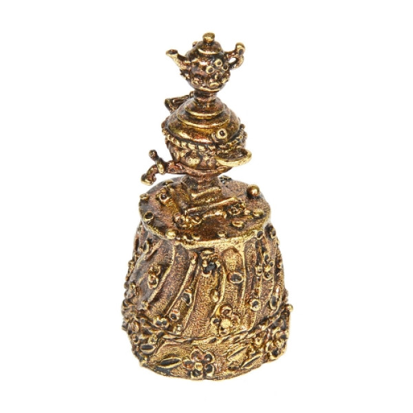 Колокольчик из бронзы "Самоварчик" №K0006 Колокольчик из бронзы "Самоварчик" №K0006