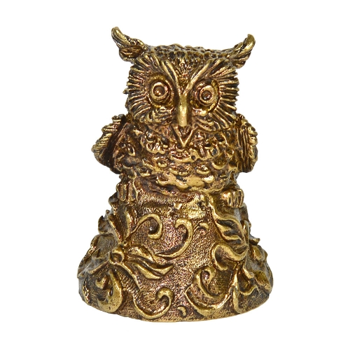 Колокольчик из бронзы "Совенок" №K0024