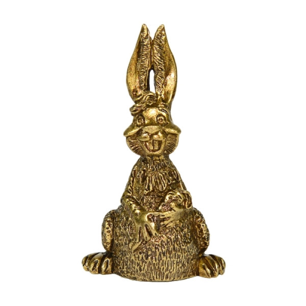 Колокольчик из бронзы "Зайчик с морковкой" №K0052 Колокольчик из бронзы "Зайчик с морковкой" №K0052