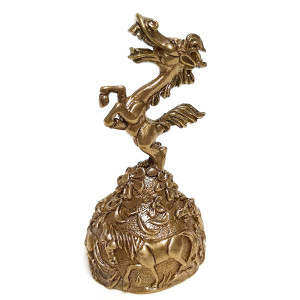 Колокольчик из бронзы "Конь Ржака" №K0088