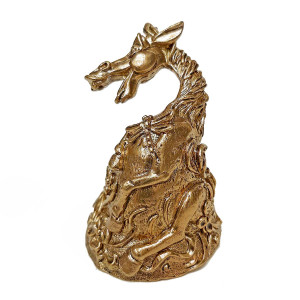 Колокольчик из бронзы "Конь навеселе" №K0089