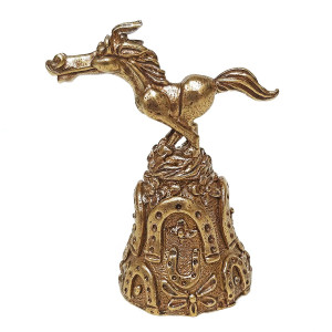 Колокольчик из бронзы "Конь Галоп" №K0090