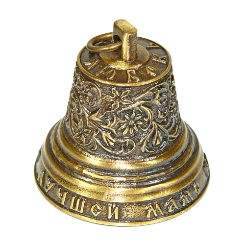 Колокольчик из бронзы "Маме" №K0114