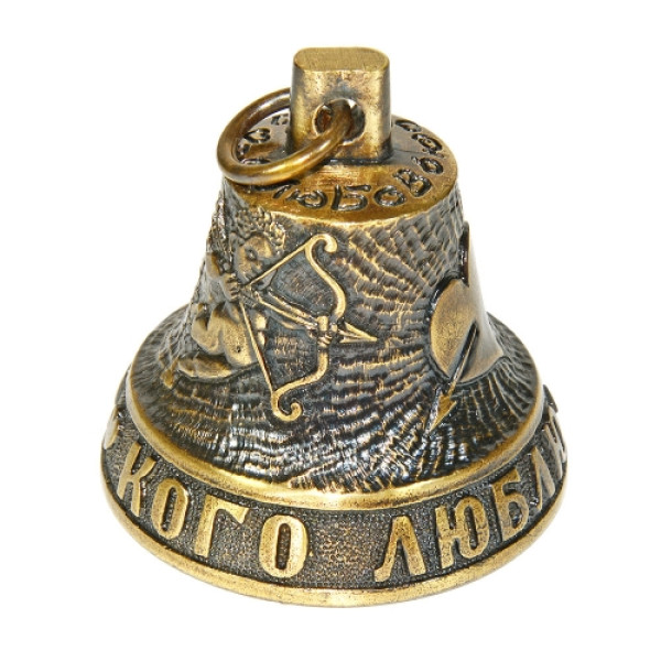 Колокольчик из бронзы "Любит" №K0117 Колокольчик из бронзы "Любит" №K0117