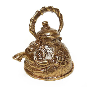 Колокольчик из бронзы "Чайник" №K0170