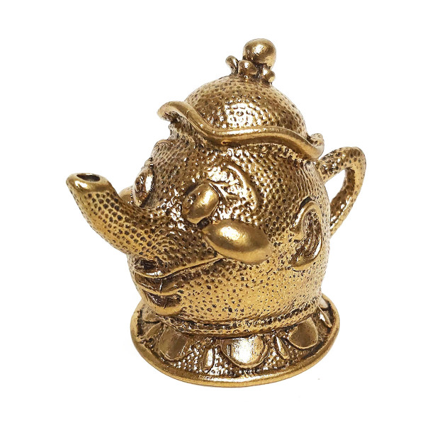 Колокольчик из бронзы "Веселый чайник" №K0171 Колокольчик из бронзы "Веселый чайник" №K0171