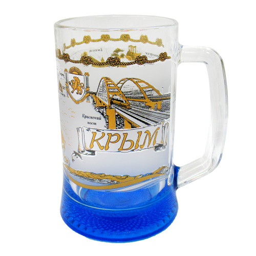 Бокал пивной стеклянный 0,5 л "Крым" №1008-1