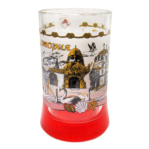 Бокал пивной стеклянный 0,5 л "Евпатория" №1008-6