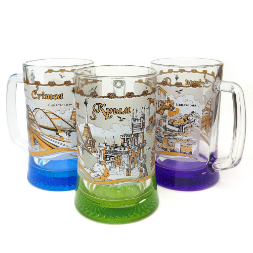Бокал пивной стеклянный 0,5 л "Крым" №1008-2