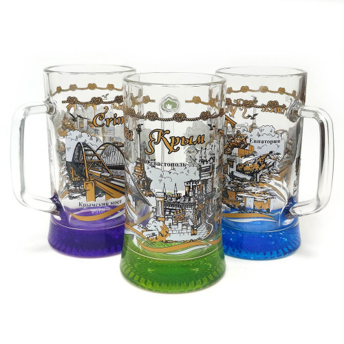 Бокал пивной стеклянный 0,3 л "Крым" №1172-2