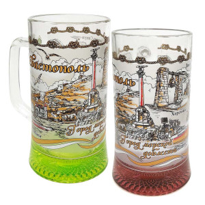 Бокал пивной стеклянный 0,3 л "Севастополь" №1172-3