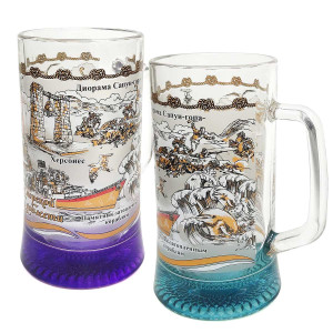 Бокал пивной стеклянный 0,3 л "Севастополь" №1172-3