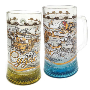 Бокал пивной стеклянный 0,3 л "Судак" №1172-4