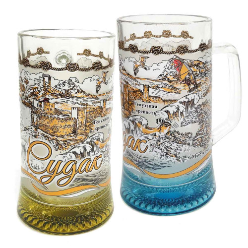 Бокал пивной стеклянный 0,3 л "Судак" №1172-4