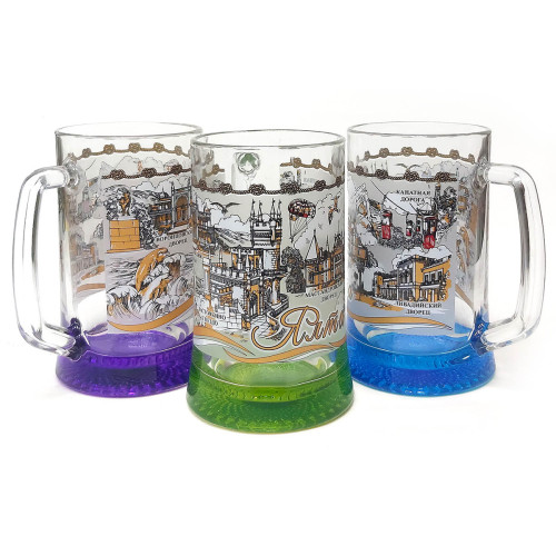 Бокал пивной стеклянный 0,5 л "Ялта" №1008-5