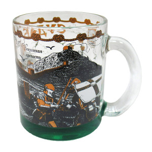 Кружка стеклянная чайная "Судак" №1208-4