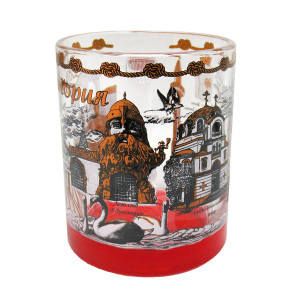 Кружка стеклянная чайная "Евпатория" №1208-6