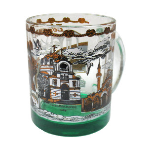 Кружка стеклянная чайная "Евпатория" №1208-6