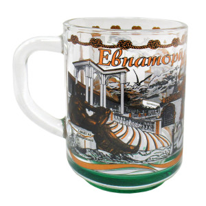 Кружка стеклянная "Евпатория" №1335-6