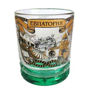 Кружка стеклянная Венеция "Евпатория" №2028-6