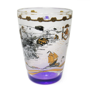 Кружка стеклянная "Крым" №1334-1