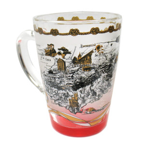 Кружка стеклянная "Крым" №1334-1