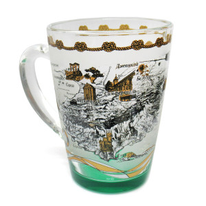 Кружка стеклянная "Крым" №1334-1