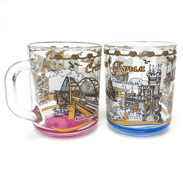 Кружка стеклянная "Крым" №1335-2 Кружка стеклянная "Крым" №1335-2