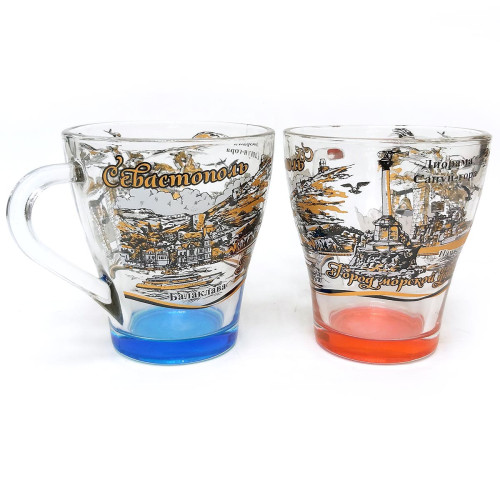 Кружка стеклянная Грация "Севастополь" №1649-3