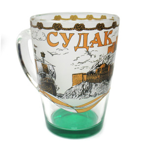 Кружка стеклянная "Судак" №1334-4