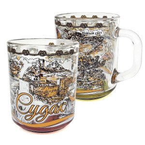 Кружка стеклянная "Судак" №1335-4