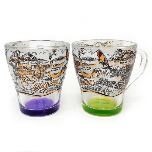 Кружка стеклянная Грация "Судак" №1649-4