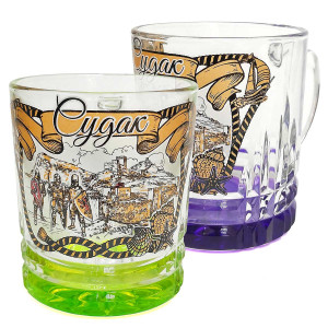 Кружка стеклянная Венеция "Судак" №2028-4