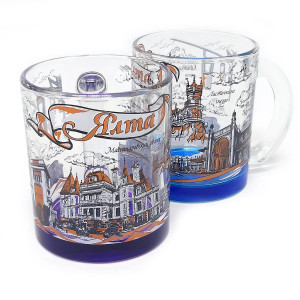 Кружка стеклянная чайная "Ялта" №1208-5