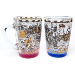 Кружка стеклянная "Ялта" №1334-5