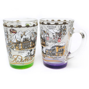 Кружка стеклянная "Ялта" №1334-5