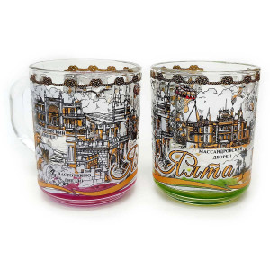 Кружка стеклянная "Ялта" №1335-5